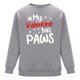 thumbnail image 4 of Amzcrzy Sudadera Para Hombre, Con Estampado De Corazones, Informal, De Manga Larga Y Cuello Redondo, Con Capucha, De Manga Larga Y Cuello Redondo, Color Gris, M, 4 of 6