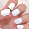thumbnail image 4 of RAGUPEL White Solid Color Free Nail Light/Lamp Gel Nail Stickers 20 Extra-Long Manicure Strips Gel Nail Strips, 4 of 7
