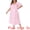 Pink, variant on DARING DIVA Women's Plus Soft Crew Neck Cute Cherry Ruffle Nightgown 1X Hot Pink