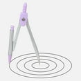 thumbnail image 6 of 8 Pcs Compass Set with Protractor Rulers Pencil for Math Geometry (07434 Purple), 6 of 8