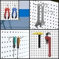 thumbnail image 1 of Ganchos para tablero perforado de acero (50 piezas) - 10 cm - Gancho para tablero perforado de escritorio de metal para organizar herramientas de banco de trabajo y estantes de tiendas, 1 of 2