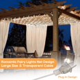 thumbnail image 2 of 4.9ft x 4.9ft Christmas Net Lights 96 LED 8 Modes Fairy String Lights Waterproof Bush Mesh Lights for Wedding  Party  Decorations, 2 of 7