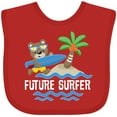 thumbnail image 3 of Inktastic Surfing Future Surfer Bear Boys or Girls Baby Bib, 3 of 4