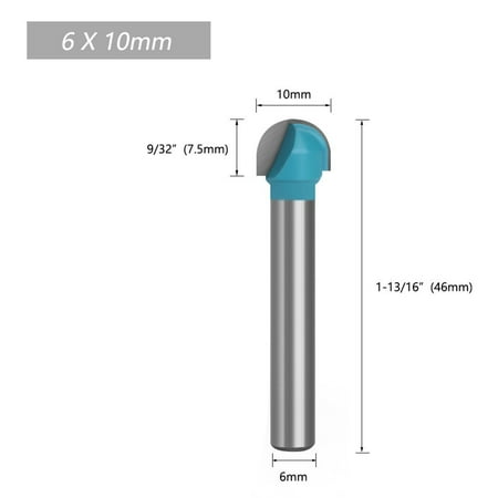 

6mm Shank Double Edging Router Bits for Wood Cove Box Bit Tungsten Carbide