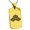 Gold, variant on Stainless Steel Asakura Samurai Crest Engraved Dog Tag Pendant Necklace