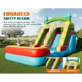 thumbnail image 5 of Jocisland Commercial Bounce House, Inflatable Bouncer with Air Blower, Outdoor Bouncy Castle with 100% PVC Material for Kids 3-12 (252×107.9×157.5IN), 5 of 8