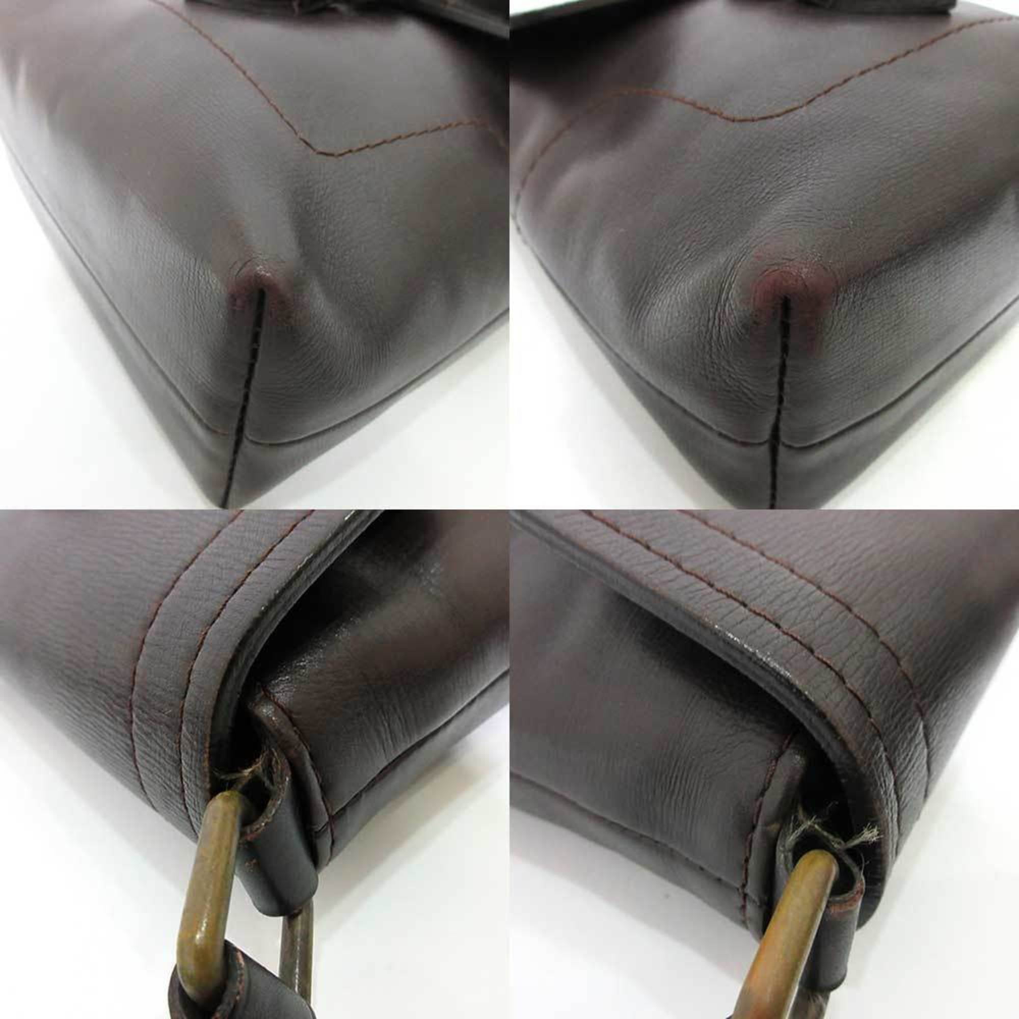 Authenticated used Louis Vuitton Shoulder Bag Sack PLA Brown Cafe Utah M92073 Leather Lm0026 Louis Vuitton Men's LV, Size: (HxWxD): 29cm x 35cm /