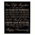 thumbnail image 1 of 55th Wedding Anniversary Wall Plaque - Our Life Together - 12x15 (Black Veneer), 1 of 1