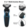 thumbnail image 4 of Navaja Eléctrica Triple Cabezal para Hombre, Recortadora de Barba y Vello Nasal con Carga USB, Incluye Accesorios y Diseño Ergonómico, 4 of 5