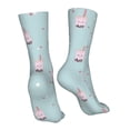 thumbnail image 7 of KLL Milk Tea1 Print Womens Crew Socks Athletic Middle Tube Long Socks Novelty Socks Gifts For Men, 7 of 7