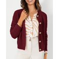 thumbnail image 4 of Suéter PRETTYGARDEN Cardigan de Punto para Mujer Rojo Vino XL, 4 of 6