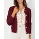 thumbnail image 4 of Suéter PRETTYGARDEN Cardigan de Punto para Mujer Rojo Vino XL, 4 of 6