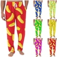 thumbnail image 1 of Styesk Men's Pants Men Printing Elastic Waist Draw Rope Pocket Full Length Pants, 1 of 6