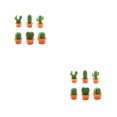 thumbnail image 4 of Naiovety 6 piezas de calcomanía de mensaje para refrigerador, suculentas notas decorativas, soporte para tablero, decoración de botones, Naranja 2piezas, 4 of 6