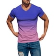 thumbnail image 1 of BOBOGOJP Shirts Chemises pour Hommes Coupe Ajustée Manches Courtes Mode Décontractée T - en Coton (Bleu,G), 1 of 4