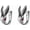 Rabbit, variant on Goth Stainless Steel Fake Nose Rings for Men Bat/Rabbit Clip on Nose Jewelry for women Adjustable Non Pierced Jewelry