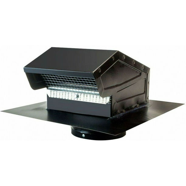 4 Inch Vent Roof Cap Goose Neck Exhaust Venting Heavy Duty Screen HVAC