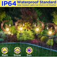 thumbnail image 2 of Moon Solar Garden Decorative Lights, Patio Decor, Metal, Solar Moon, Glass LED, Garden Lamp, Waterproof Post Light with Fairy and Stake, Yard, Lawn,, 2 of 5