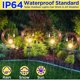 thumbnail image 2 of Moon Solar Garden Decorative Lights, Patio Decor, Metal, Solar Moon, Glass LED, Garden Lamp, Waterproof Post Light with Fairy and Stake, Yard, Lawn,, 2 of 5
