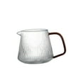thumbnail image 2 of Glass Coffee Sharing Pot with Handle Practical Heat Resistant Large Capacity Portable Multipurpose Durable Kettle for Household , 400ml, 2 of 8