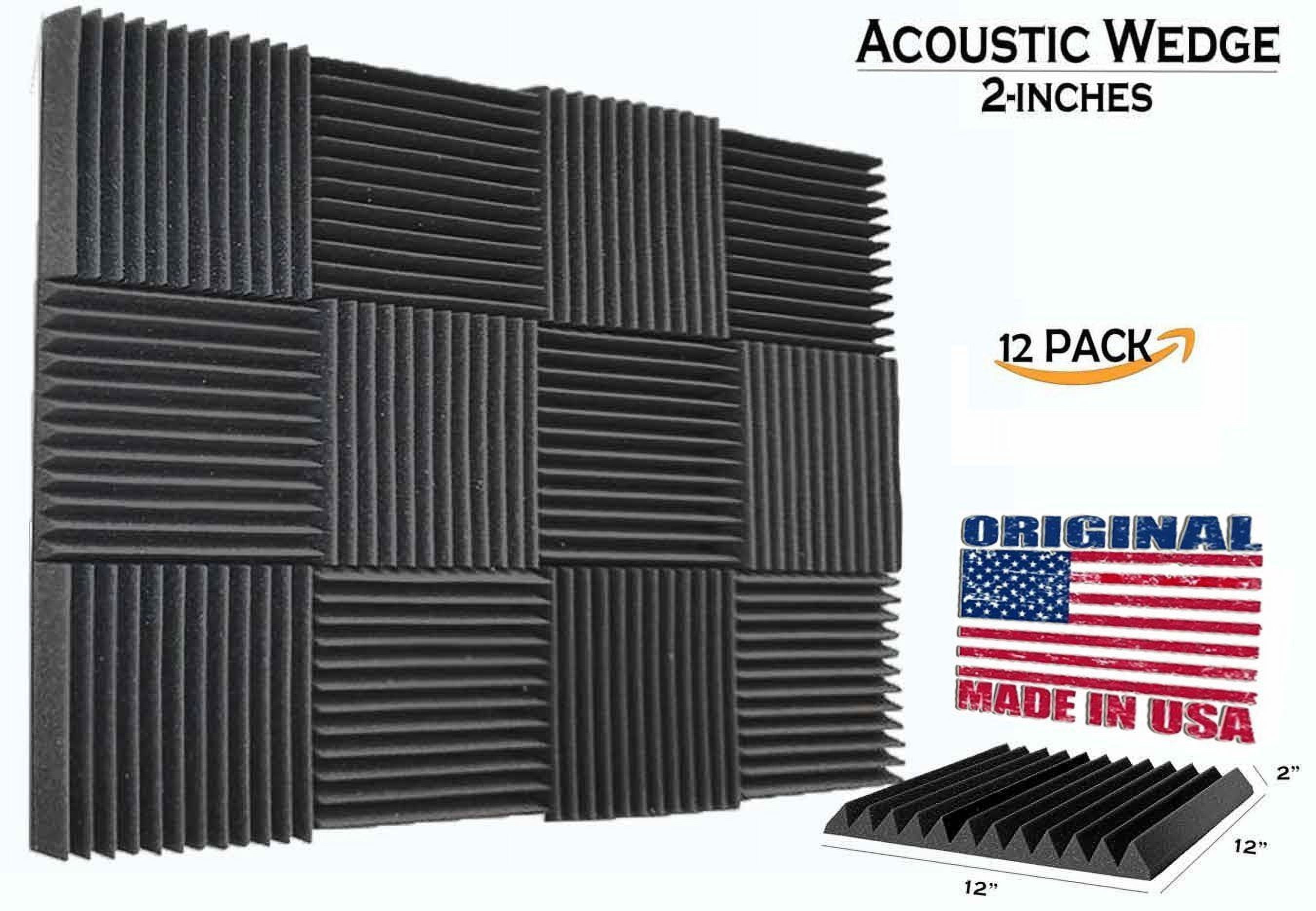 AK TRADING CO AF Acoustic Foam Panels 2H x 12W x 12L Inch Soundproof Tiles
