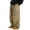 Khaki, variant on Men Double Knee Reinforced Cargo Work Pants Durable Twill Loose Fit Construction Trousers S-2XL