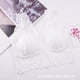 thumbnail image 2 of Sujetador de mujer de encaje Sexy Bralette Girl Elástico con correa de hombro ancha Sujetador Ropa interior de mujer, Blanco Scienceny AP001220-01B, 2 of 7