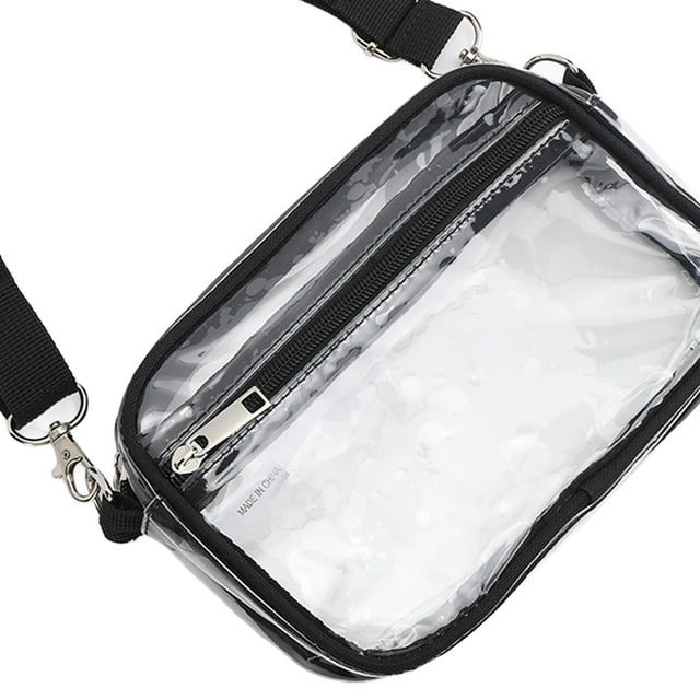 Bolso bandolera transparente, bolso bandolera transparente impermeable, bolso de hombro transparente, verdadera excelencia