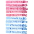 thumbnail image 6 of Baby Shower Sash Party Decoration Mom To Be/Grandma/Auntie/Nanny/Big Sister Silver Fabric Cloth, 6 of 6
