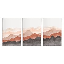 Stupell Southwestern Crags Mountain Peaks Landscape Painting Wall Plaque Unframed Art Print Wall Art, Set of 3