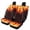 Flame Pattern Cracked Lava, variant on Pzuqiu Car Seat Cover Interior Accessories Polyester, Compatible with Van Seats Vehicle Seats, for Trucks Station Wagon, Geometric