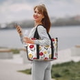 thumbnail image 4 of Sigee Tulips Flowers for Hand Travel Bag,Sports Tote Gym Bag for Men and Women, 4 of 7