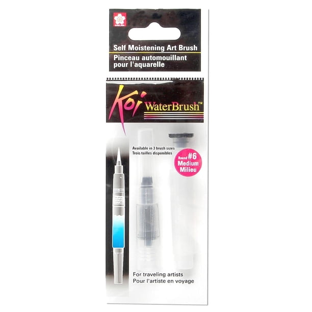 Pincel Para Acuarela Con Depósito De Agua 4Ml Sakura blanco #6