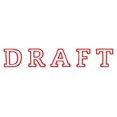 thumbnail image 1 of Printtoo Draft Self Inking Rubber Stamp Pre-Inked Office Stamp- Home Office Business Stationery, Red- 42 x 9 mm, 1 of 7
