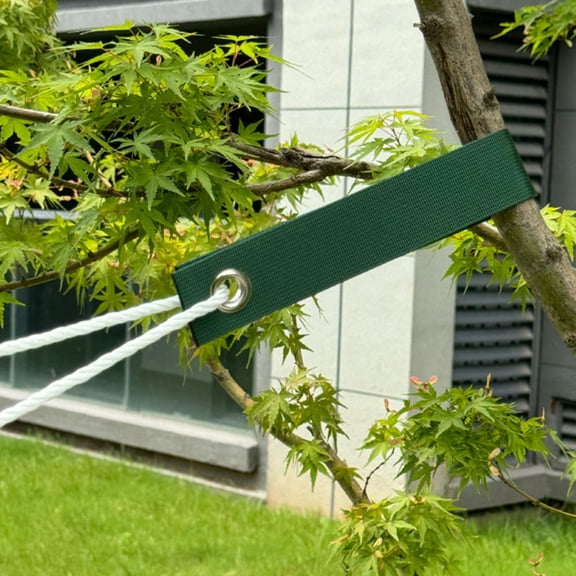 LULULION Nylon Tree Support Straps, Green, for Staking and Straightening Young Trees, 6Pcs