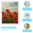 thumbnail image 3 of Diamond Art Kits for Adults, Poppy Field Sunrise Sky Blossoms 5D Diamond Painting Kits for Adults Beginners, DIY Full Drill Diamond Painting, Gem Art and Crafts 12x16, 3 of 7