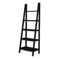 thumbnail image 1 of Scranton & Co Open Back 72 in Ladder Bookshelf with 5 Shelves in Black, 1 of 13