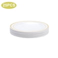 thumbnail image 4 of (25pcs/7.5 inch 19cm gold plate) plastic plate, 4 of 14