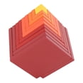 thumbnail image 1 of Esquirla 3D Puzzle Cubes Building Blocks Educational Bricks Stress Relief Travel Games Red, 1 of 8
