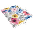 thumbnail image 4 of Pioneer Flower Blanket,Comfortable Soft Flannel Throw Blanket,All Season,Warm Lightweight Blankets for Sofa Bed Couch Living Room Chair,60"x80"(150x200cm), 4 of 4