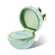 thumbnail image 5 of Qarigey Caja de colección de joyas redonda con Bowknot Corduroy Satin Elegante caja de embalaje Organizador de bodas Anillo verde en forma de anillo verde 2piezas, 5 of 6
