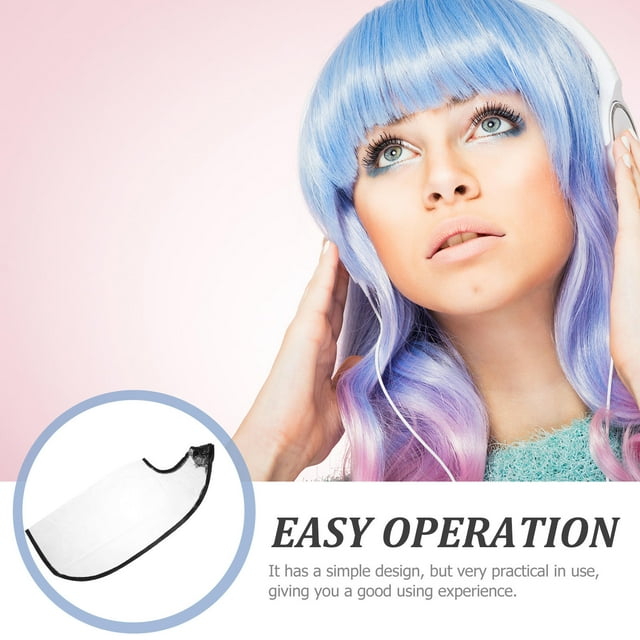 unbranded 2Ud Hairdressing Cape Transparente Con Cierre Ajustable Para Lavado Cómodo En Casa Y Salón