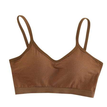 Blphud Bra Lingerie for Women Sports Bras for Women Women Bras Plus Size Sports Women Breathable Bra Push Up Beautiful Push Up Steel Ring Bra Brown L
