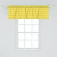 thumbnail image 2 of Ambesonne Modern Window Valance, Chevron Pattern Yellow, 54" X 18", Yellow and White, 2 of 3