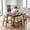 Walnut, variant on Leovanni 59-74 Inch Extendable Dining Table Set 5-Piece, Mid Century Modern Rectangular Kitchen Set with Upholstered Chairs, Solid Wood Frame for Dining Room, Walnut