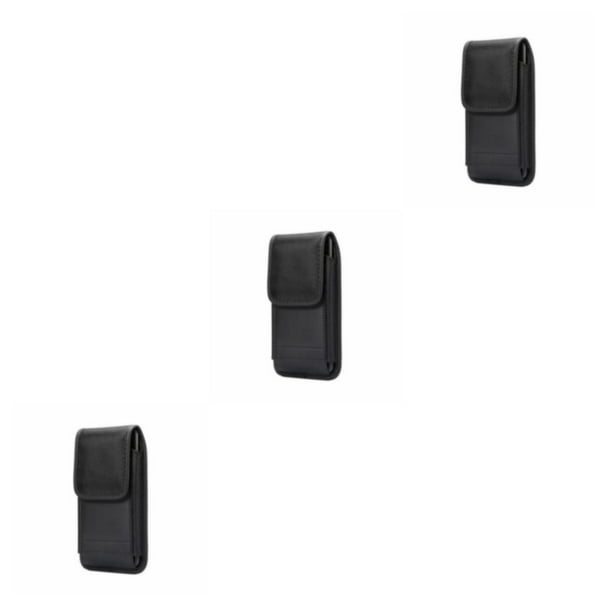 Injueey Práctico bolso negro para cinturón para teléfono para un fácil acceso a lo esencial Bolso para cinturón con clip para teléfono de Type1 NO1
