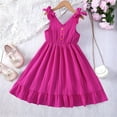 thumbnail image 2 of XXWXYD Girls Sweet Holiday Dress Spring Summer Autumn Comfortable Fashionable Ruffle Design Casual Party Outfit Soft Cotton, 2 of 9