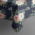thumbnail image 5 of Pioneer Flower Floral Print Pattern Square Tablecloth, Waterproof Wipeable Spillproof Washable Table Cover for Home Kitchen Party Decor, 52"x52", 5 of 6