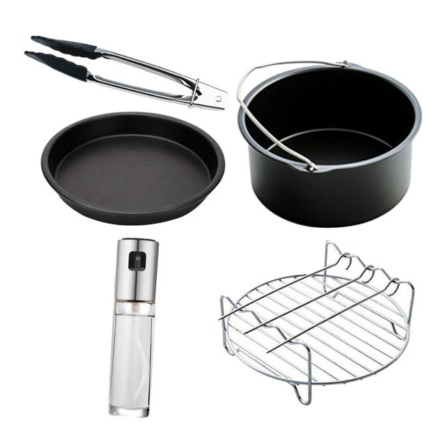 Accesorios para freidoras de aire 5 piezas, compatibles con freidoras de aire, , , , Deluxe Deep Fryer Accessories Set de 5 - 6 pulgadas Baoblaze accesorio para freidora de aire