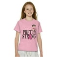 thumbnail image 3 of Breast Cancer Betty Pretty Strong Girls Kids T Shirt Tees Teen Brisco Brands L, 3 of 5